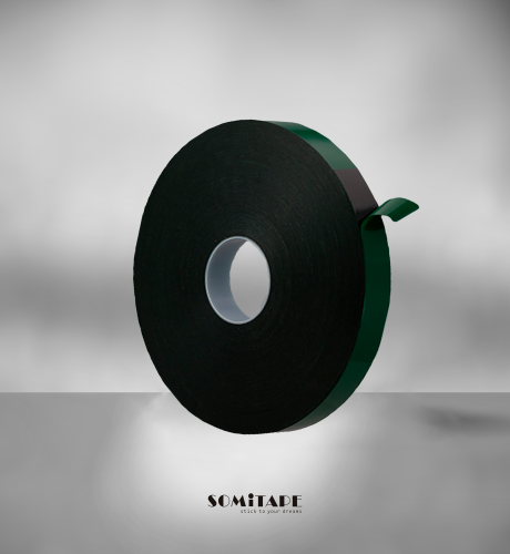 Вспененная двухсторонняя клейкая лента (черная) (3,0*50м) SH322-CB